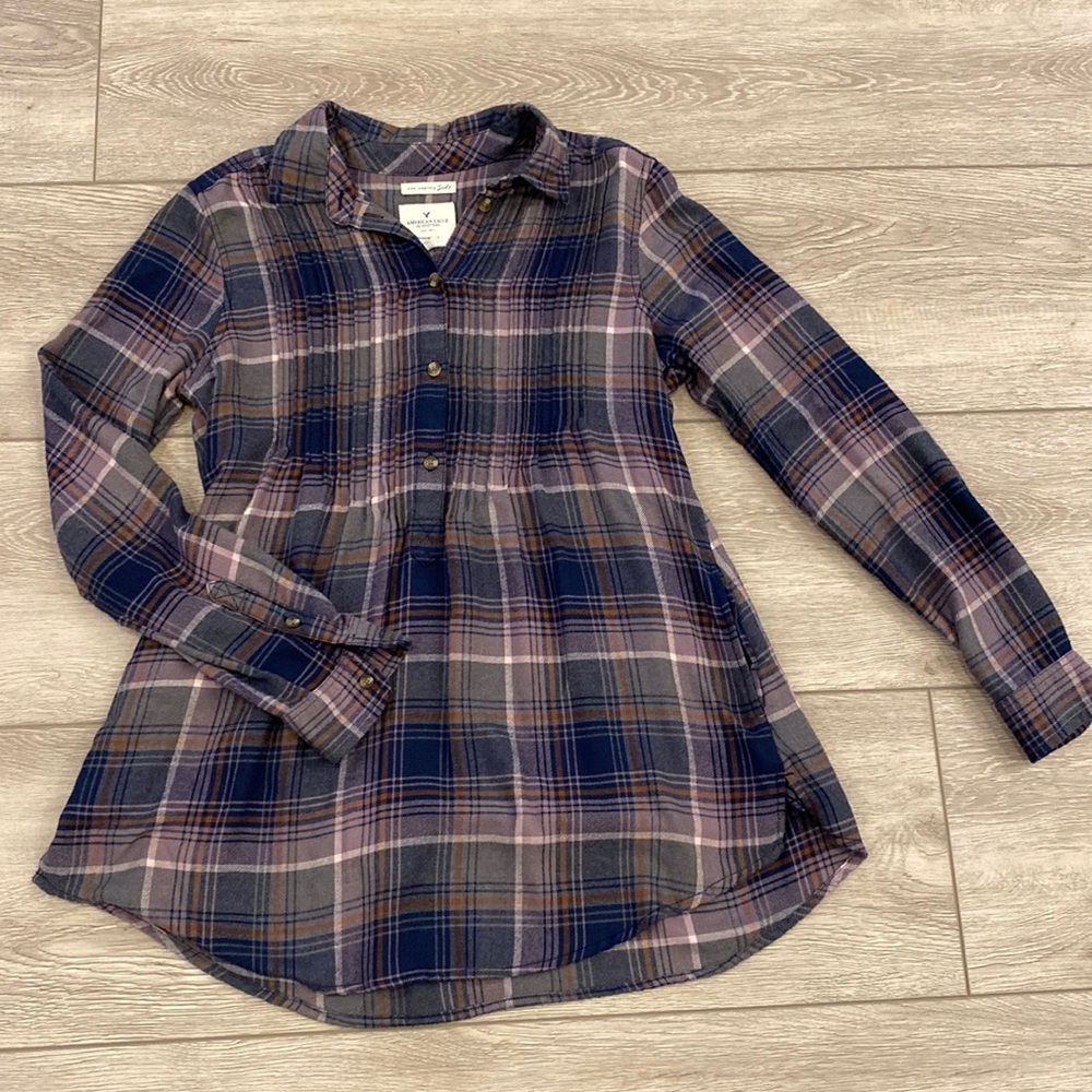 AMERICAN EAGLE AEO AHH-MAZINGLY SOFT JEGGING FIT FLANNEL SIZE XS